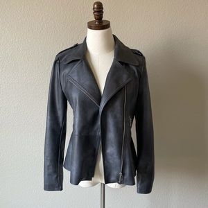 Anthropologie Faux Leather Moto Jacket